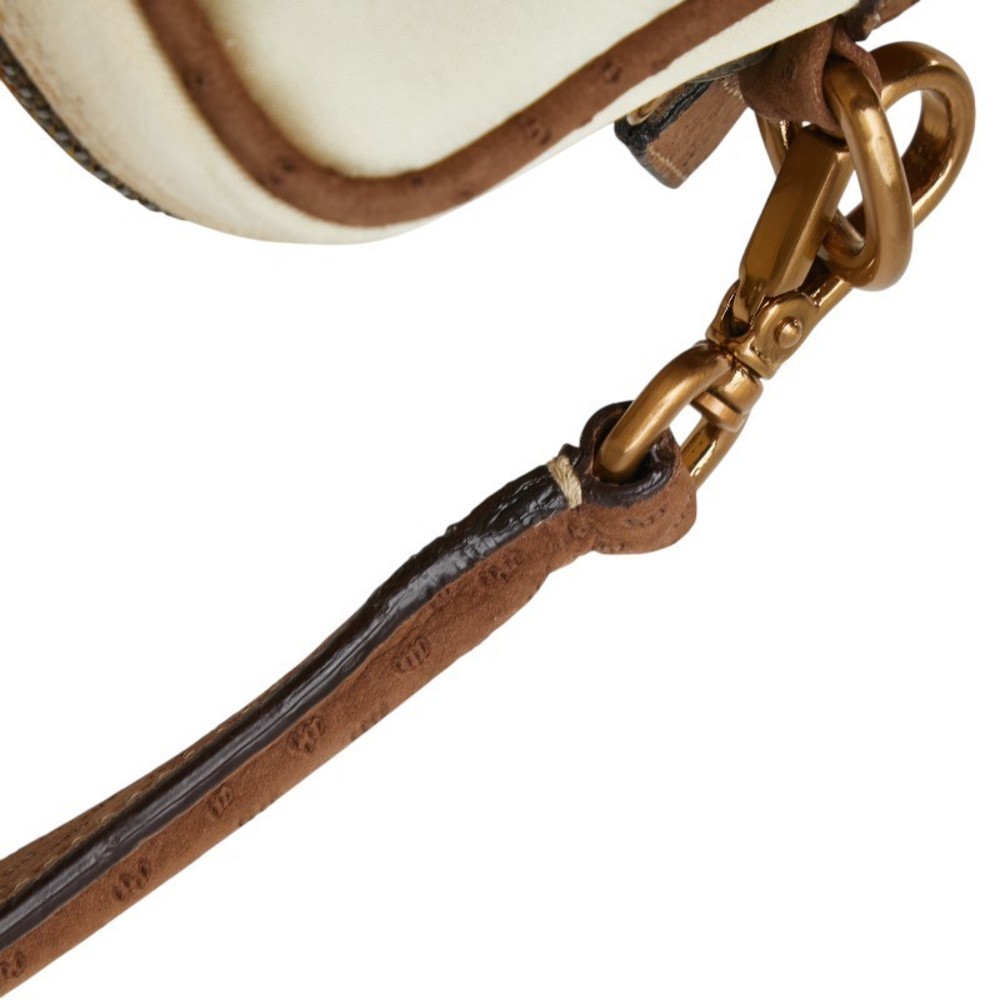 Prada Triangular Logo Plate Botanical Handbag Whi… - image 4